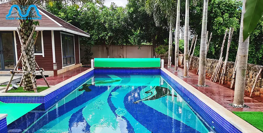 swimming pool with cover